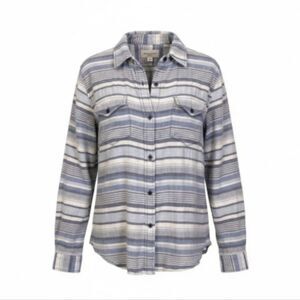 Dylan Blue Striped Button Up Shirt Size M